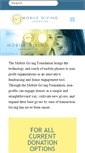 Mobile Screenshot of mobilegiving.org